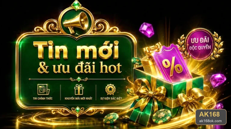 Khuyến mãi AK168 cho người mới: đọc điều kiện nhận thưởng theo tiêu chí minh bạch – ak168ok.com