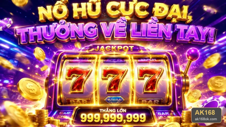 Nổ hũ, slot và jackpot tại AK168: Hướng dẫn hiểu luật trước khi dùng tiền thật – ak168ok.com