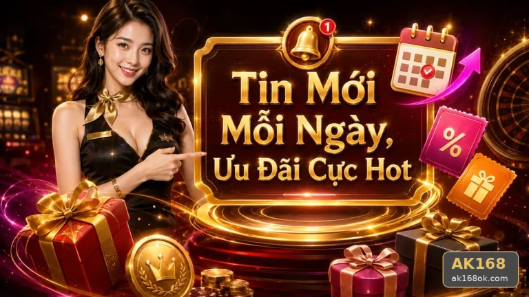 AK168: Đọc Chi Tiết Giao Diện Tin Mới, Ưu Đãi Và Điều Kiện Khuyến Mãi – Hướng Dẫn Người Mới Hiểu Luật Trước Khi Dùng Tiền Thật Qua Góc Kiểm Chứng Theo Tên Miền ak168ok.com