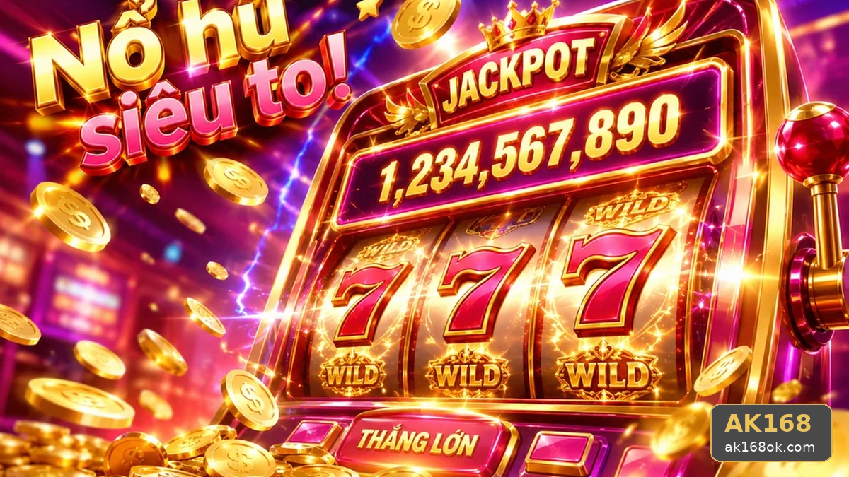 Phân Tích Cơ Chế Nổ Hũ, Slot Và Jackpot Qua Giao Diện AK168ok.com